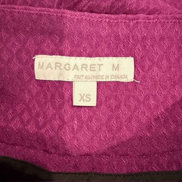 Margaret M Stretch Pencil Skirt Textured Magenta Pull On Size XS - Picture 4 of 7